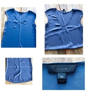 J. Crew Gray, sleeveless, v neck, dressy blouse